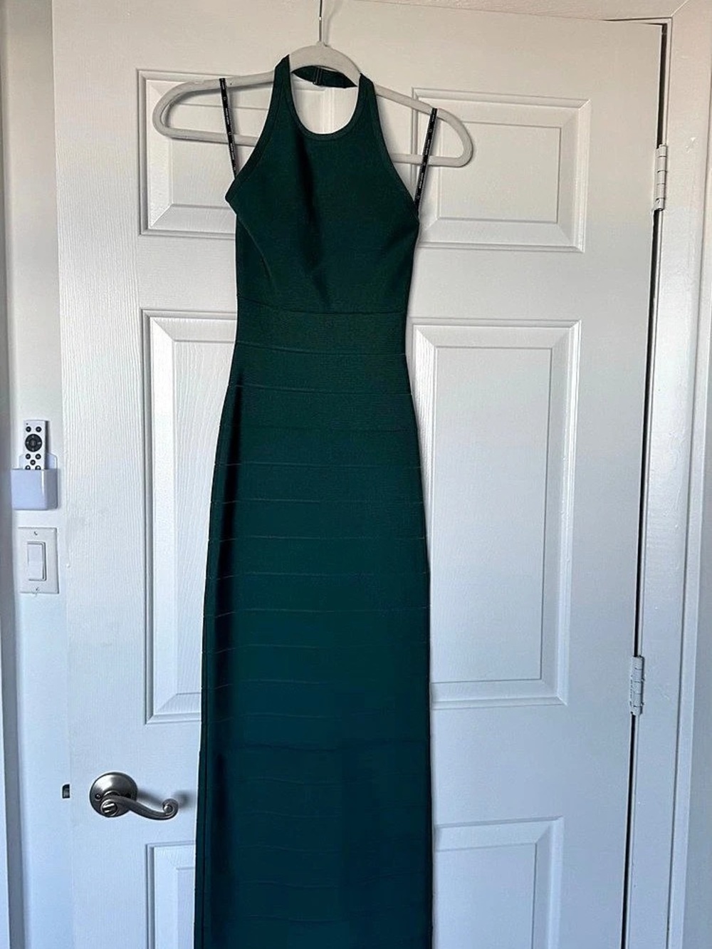Green Herve Leger Bamdage Maxi